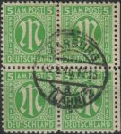 Obrázek k výrobku 30402 - 1945, Americká a Britská okupační zóna, 003, Výplatní známka: \"M\" v oválu ⊙