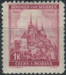 Obrázek k výrobku 30685 - 1939, Protektorát, 031VV, Krajiny, hrady a města (I. vydání): Praha ∗∗