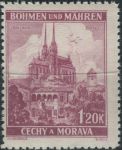 Obrázek k výrobku 30687 - 1939, Protektorát, 031VV, Krajiny, hrady a města (I. vydání): Praha ∗∗