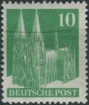 Obrázek k výrobku 30766 - 1949, Americká a Britská okupační zóna, 074eg, Výplatní známka: Stavby - Frauenkirche ∗∗