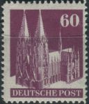Obrázek k výrobku 30771 - 1949, Americká a Britská okupační zóna, 090eg, Výplatní známka: Stavby - Kolínský Dóm ∗∗