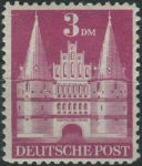 Obrázek k výrobku 30774 - 1948, Americká a Britská okupační zóna, 098Iwgp, Výplatní známka: Stavby - Lübeck ∗∗