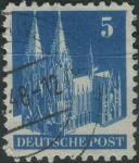 Obrázek k výrobku 30933 - 1948, Americká a Britská okupační zóna, 074wgWF, Výplatní známka: Stavby - Frauenkirche, Mnichov ⊙