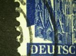 Obrázek k výrobku 30934 - 1948, Americká a Britská okupační zóna, 075wgWBI, Výplatní známka: Stavby - Kolínský dóm ⊙