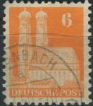 Obrázek k výrobku 30940 - 1948, Americká a Britská okupační zóna, 076wgXF, Výplatní známka: Stavby - Frauenkirche, Mnichov ⊙