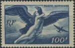 Obrázek k výrobku 31033 - 1946, Francie, 0748a, Letecká známka: Mytologická vyobrazení - Kentaur a letadlo Lockhead \"Hudson\" ∗∗