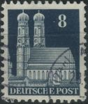 Obrázek k výrobku 31069 - 1948, Americká a Britská okupační zóna, 079wgWB, Výplatní známka: Stavby - Frauenkirche, Mnichov ⊙