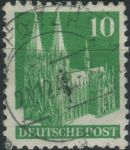 Obrázek k výrobku 31072 - 1948, Americká a Britská okupační zóna, 080wgWBI, Výplatní známka: Stavby - Kolínský dóm ⊙