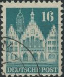 Obrázek k výrobku 31074 - 1948, Americká a Britská okupační zóna, 077wgWF, Výplatní známka: Stavby - Römer, Frankfurt nad Mohanem ⊙
