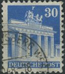 Obrázek k výrobku 31087 - 1948, Americká a Britská okupační zóna, 089wgWB, Výplatní známka: Stavby - Braniborská brána, Berlín ⊙