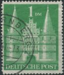 Obrázek k výrobku 31263 - 1951, Americká a Britská okupační zóna, 094eg, Výplatní známka: Stavby - Braniborská brána, Berlín ⊙