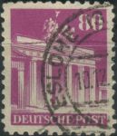 Obrázek k výrobku 31408 - 1948, Americká a Britská okupační zóna, 094wgWF, Výplatní známka: Stavby - Braniborská brána, Berlín ⊙