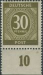 Obrázek k výrobku 31933 - 1946, Okupační zóny (společná vydání), 927o, Výplatní známka: I. kontrolní vydání ∗∗
