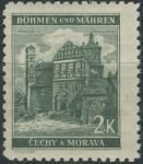 Obrázek k výrobku 32008 - 1940, Protektorát, 042VV, Krajiny, hrady a města (II. vydání): Pernštejn ∗∗