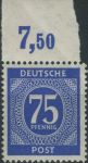 Obrázek k výrobku 32061 - 1946, Okupační zóny (společná vydání), 918o, Výplatní známka: I. kontrolní vydání ∗∗