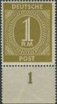 Obrázek k výrobku 32063 - 1946, Okupační zóny (společná vydání), 933o, Výplatní známka: I. kontrolní vydání ∗∗