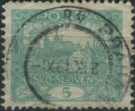 Obrázek k výrobku 32509 - 1919/1920, ČSR I, 004C, Výplatní známka: Hradčany ⊙