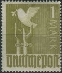 Obrázek k výrobku 32546 - 1948, Okupační zóny (společná vydání), 955, Výplatní známka: II. kontrolní vydání: Zedník a selka ∗∗