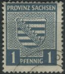Obrázek k výrobku 32983 - 1945, Sovětská okupační zóna (Provincie Sasko), 075X, Výplatní známka: Znak provincie ⊙