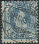 Obrázek k výrobku 32996 - 1905/1907, Švýcarsko, 0074C, Výplatní známka: Stojící Helvetia ⊙