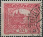 Obrázek k výrobku 33109 - 1918, ČSR I, 008C, Výplatní známka: Hradčany ⊙