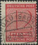 Obrázek k výrobku 33133 - 1945, Sovětská okupační zóna (Západní Sasko), 132X, Výplatní známka: Číslice (II) ⊙
