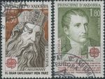 Obrázek k výrobku 33281 - 1979, Andorra (Francouzská pošta), 0297/0298, EUROPA: Historie pošty a telekomunikací ⊙