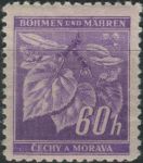 Obrázek k výrobku 33406 - 1941, Protektorát, 054VV, Výplatní známka: Lipové listy (ocelotisk) ∗∗