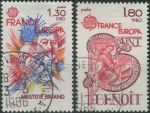 Obrázek k výrobku 33427 - 1979, Francie, 2148/2149, EUROPA: Historie pošty a telekomunikací ⊙