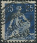 Obrázek k výrobku 33447 - 1908, Švýcarsko, 0102, Výplatní známka: Sedící Helvetia ⊙