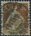 Obrázek k výrobku 33448 - 1908, Švýcarsko, 0103, Výplatní známka: Sedící Helvetia ⊙