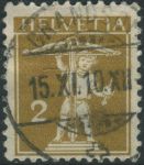 Obrázek k výrobku 33591 - 1908, Švýcarsko, 0110, Výplatní známka: Sedící Helvetia ⊙