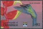 Obrázek k výrobku 33750 - 1992, Dominika, 1534, Mezinárodní výstava poštovních známek GENOVA ´92, Janov: Kolibříci - Chlorostibon maugaeus ∗∗