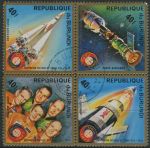 Obrázek k výrobku 33770 - 1975, Burundi, 1133/1136ASt, Americko-sovětský společný let Apollo-Sojuz ⊙ ⊞