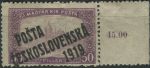 Obrázek k výrobku 33856 - 1919, ČSR I, 0111, PČ 1919: Výplatní známka z roku 1917 (parlament) ∗∗