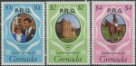 Obrázek k výrobku 33888 - 1981, Grenada, 1097/1099A, Svatba prince Charlese a Lady Diany Spencerové (I) ∗∗