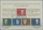 Obrázek k výrobku 33980 - 1959, Bundes, A002, Slavnostní otevření Beethovenovy síně v Bonnu ⊙