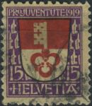 Obrázek k výrobku 33990 - 1918, Švýcarsko, 0140, Výplatní známka: Sedící Helvetia ⊙