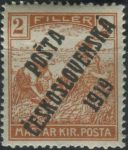 Obrázek k výrobku 34003 - 1919, ČSR I, 0121, PČ 1919: Výplatní známka z roku 1918 (král Karel IV.) ∗∗