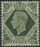 Obrázek k výrobku 34011 - 1939, Anglie, 0208X, Výplatní známka: Král Jiří VI. ⊙