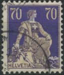 Obrázek k výrobku 34188 - 1921, Švýcarsko, 0170a, Výplatní známka: Sedící Helvetia ⊙
