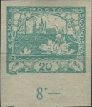 Obrázek k výrobku 34446 - 1919/1920, ČSR I, 0004p, Výplatní známka: Hradčany ∗∗