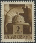 Obrázek k výrobku 34763 - 1943, Maďarsko, 0739, Výplatní známka: Svatoštěpánská koruna ∗∗