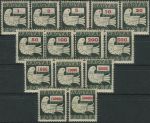 Obrázek k výrobku 35039 - 1946, Maďarsko, 0916/0918, Výplatní známky: Znak s poštovní trubkou ∗∗