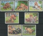 Obrázek k výrobku 35221 - 1986, Nikaragua, 2711/2716, Letecké známky: Chráněná zvířata ∗∗