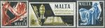 Obrázek k výrobku 35927 - 1967, Malta, 0350/0352, 25 let propůjčení Jiřího kříže ∗∗