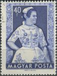 Obrázek k výrobku 36270 - 1953, Maďarsko, 1331, Lidové kroje: Kroj z Ersekczanádu ⊙