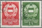 Obrázek k výrobku 36653 - 1957, Maďarsko, 1488/1489A, Letecké známky: Výstava Esperanta - 70 let Esperanta ⊙