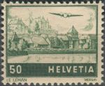 Obrázek k výrobku 36774 - 1941, Švýcarsko, 0388, Letecká známka: Letadlo nad krajinou - Wallis ∗∗