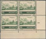 Obrázek k výrobku 36781 - 1941, Švýcarsko, 0389, Letecká známka: Letadlo nad krajinou - Genfer See ∗∗ ⊞